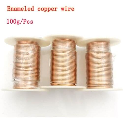 100g Magnet Wire 0.1mm 0.13mm QA-1 Enameled Copper Wire Magnetic Coil Winding For Electric Machine DIY Electromagnet Making
