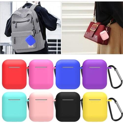 Mini soft silicone cover case for Airpods 1 shockproof sleeves Bluetooth wireless earphone protective case apple air pods case