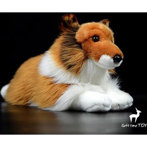 Soft Stuffed Toys Dog Rare Real Life Plush Shetland Sheepdog Model Dolls Nice Chilren Present Girlfriend
