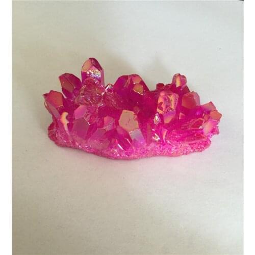 100g Natural beautiful pink quartz crystal cluster specimen