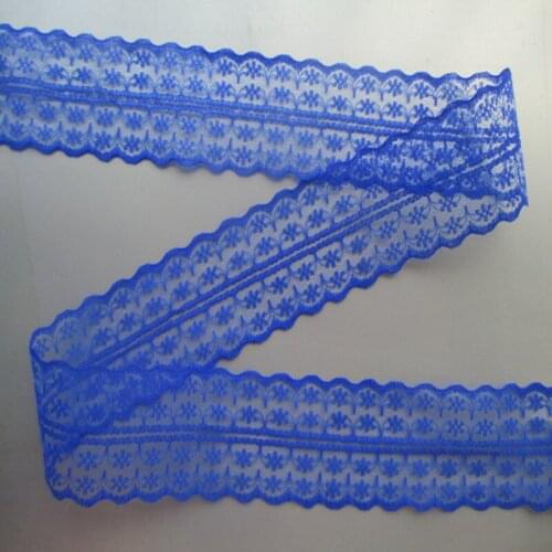 New listing 10 yards / 4 cm wide sapphire bilateral lace ribbon lace embroidery lace DIY craft