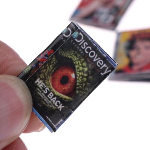 New 3PCS Mini Magazine Pretend Play Doll House Furniture Decration Accessories Toy 1:12 Scale Dollhouse Miniature Comic Book