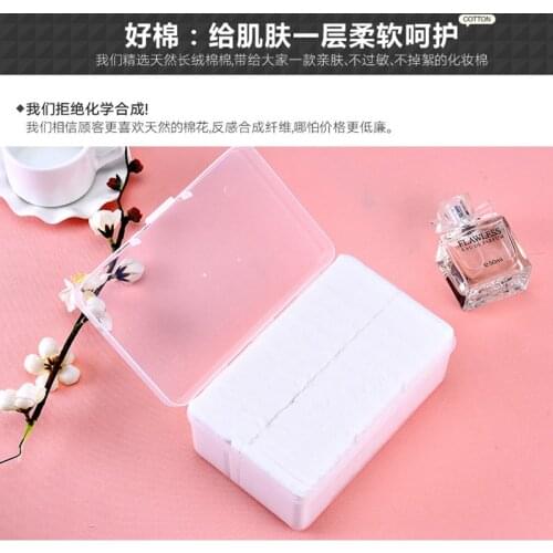 1000Pcs/Set Disposable Makeup Cotton Wipes Soft Ultrathin Facial Cleansing Paper Wipe Make Up cotton pads Makeup Remover Pads