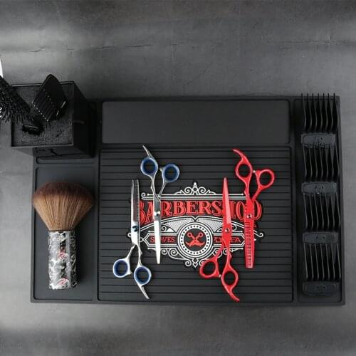 Barber Stations Mat Anti-slip Mat for Clippers Salon Tools Salon Station Pad Hair Salon Clipper Clip Scissors Comb Anti-Skid Pad