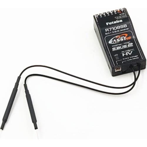 Futaba R7108SB 2.4G FASSTest S.Bus2 HV Receiver With High Gain Antenna High Voltage Receiver For Rc Racing Drone Accessories
