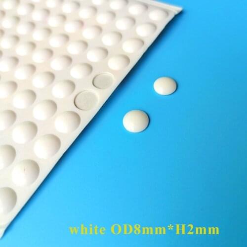 200PCS 8*2MM SELF ADHESIVE SILICONE RUBBER FEET PADS GREAT SILICA GEL DOOR STOPPER RUBBER, SHOCK ABSORBER FUNITURE BUMPER