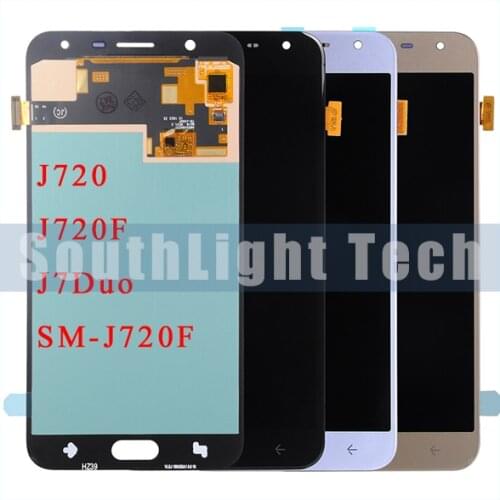 Super Amoled For Samsung Galaxy J7 Duo J7 2018 J720 J720F J720M LCD Display With Touch Screen Digitizer Panel Assembly