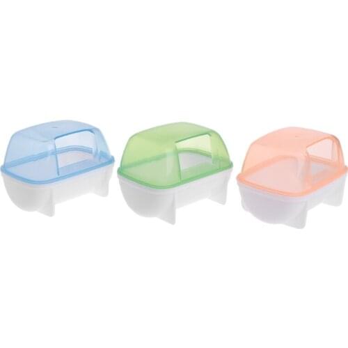 Hamster Bathroom Sauna Room Pet Small Animals Rabbit Chinchilla Toilets Cleaning M2EF