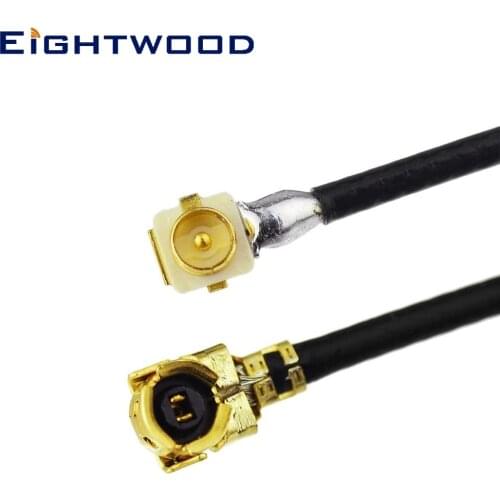 Eightwood 2PCS U.FL Cable 10cm IPX(IPEX/UFL) Female to IPX (IPEX/UFL) Male RF Pigtail Cable 1.37mm Low-Loss U.FL Extension Cable