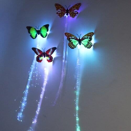1/10pcs Colorful butterfly light braids / luminous hair braids/luminous toys/baby toys for children/toy