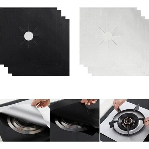 1/4pcs Gas Stove Protectors Cooker Cover Liner Clean Mat Pad Gas Stove Stovetop Protector for Kitchen Cookware Accessories