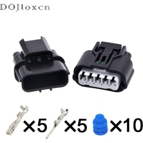 1 Set 5 Pin Sumitomo Waterproof Automotive Male Female Connector Motorcycle Wire Harness Lnlet Pressure Sensor Plug 6189-1081