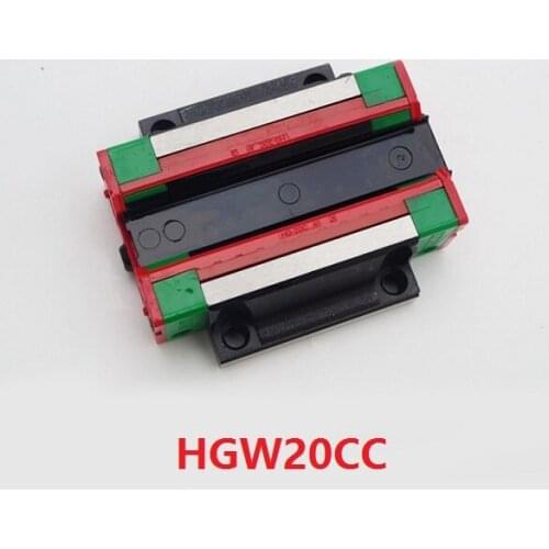 4pcs/lot HGW20CA ( HGW20CC ) Slider Block Flange Carriage Block Match Use HGR20 20mm Linear Rail Guide CNC DIY Parts China made