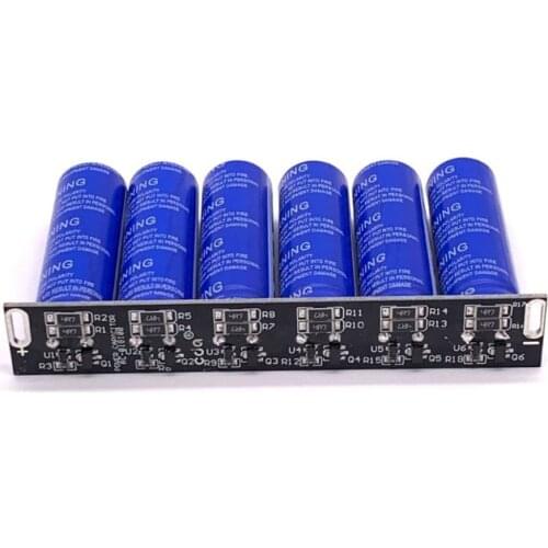 6pcs/set Super Farad Capacitor 16V 16.6F High Current Ultracapacitor With Protection Board Row for For Car Automotive Rectifier