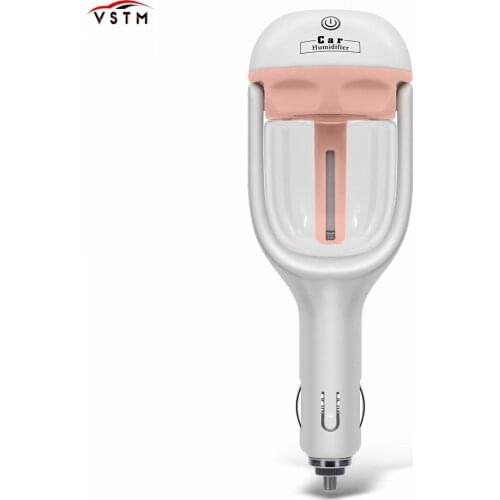 Car Humidifier Air Purifier Freshener 50ML Essential Oil Diffuser Aromatherapy DC 12V Portable Auto Mist Maker Fogger 4Colors