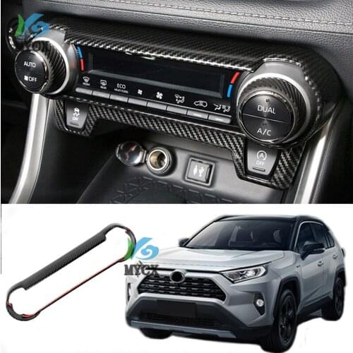 For Toyota RAV 4 RAV4 2019 2020 Car Interior Air Condition AC Switch Cover Trim ABS Plastic Auto Accessories