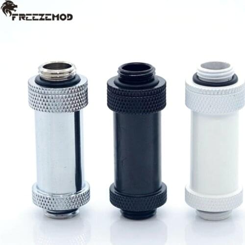 FREEZEMOD 41-69mm Male-Male Extension 41mm 69mm Extender Fitting G1/4 Thread Double Male Adapter Graphics Water Cooler Modding