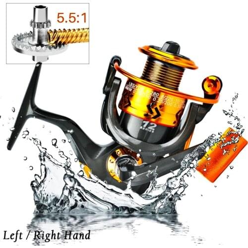Sougayilang 12BB Spinning Fishing Reel Gearing Silent Drive Coil Wheel Carp Fishing Reel 5.5:1 High Speed Fishing Reel Pesca