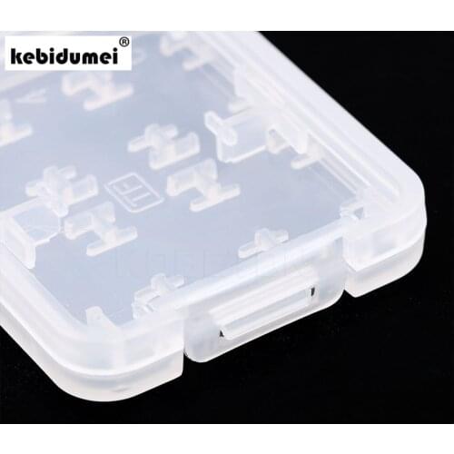 Kebidumei 5pcs 8 in 1 Plastic Micro SD Card Case for SDHC TF MS Memory Card Storage Case Box Protector Holder High Quality