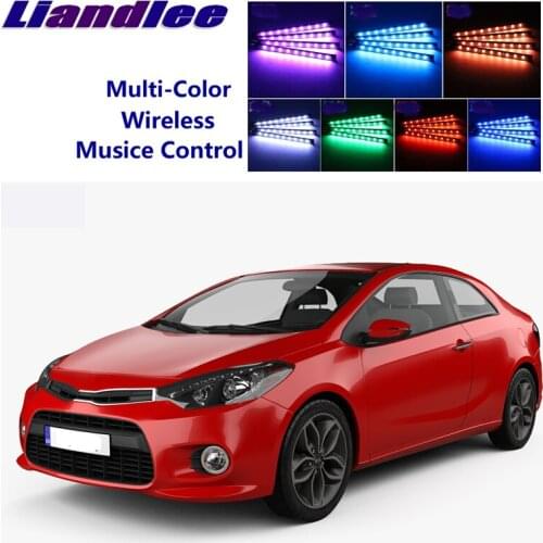 Liandlee Car Neon Color-Changing Light of Atmibient Inside Footwell Light For KIA Forte K3 MK2 Cerato 2013~2015