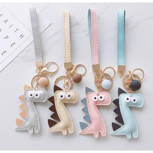 Cute cartoon animal plush toy key chain back bag key chain bear elephant raccoon monkey shark dinosaur lion omelet cute gift