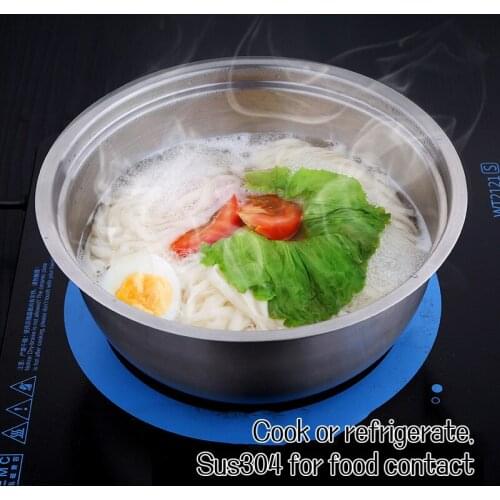304 stainless steel mixing bowl non-slip nesting mixing bowl set with lid mixing bowl for salad cooking