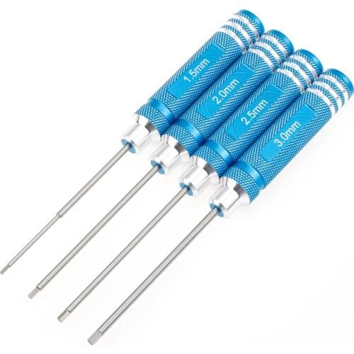 4pcs Hex Screw Driver Tools Kit Set 1.5mm 2.0mm 2.5mm 3.0mm for RC Helicopter/Car Screw driver