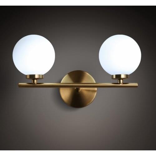 Nordic Art Glass Bedroom Bedside Wall Lamp Modern Designer Restaurant Cafe Bar Glass Led Wall Light Fixtures Free Shipping