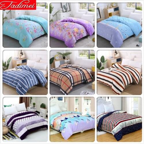 Thick Duvet Cover 200x230 Quilt Comforter Case Bedding Bag Adult Couple Double Queen King Size Bedcover Soft Cotton High Quality
