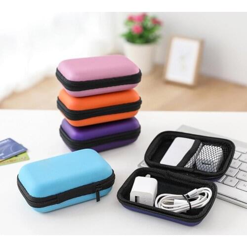 Portable Square/Rectangle Nylon Case USB Disk Earphones Storage Bag Organizer Case Charger data cable Organizer Case travel Case