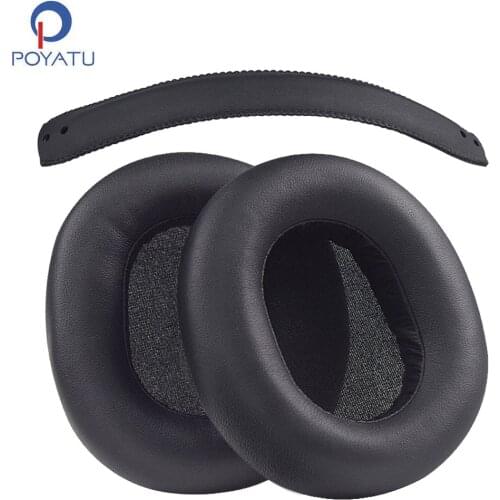 POYATU HTX80B Ear Pads Headphone Earpads For Panasonic RP-HTX80B Earpads Headphone Ear Pads Replacement Cushion Cover Earmuff