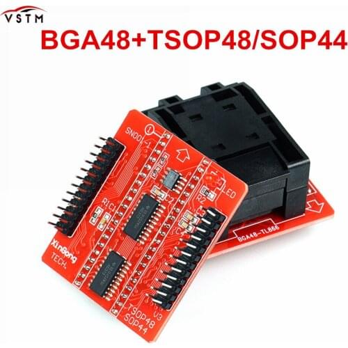 Professional BGA48 Adaper with TSOP48/SOP44 base board adapter support for TL866 series Programmer TL866II PLUS Originally