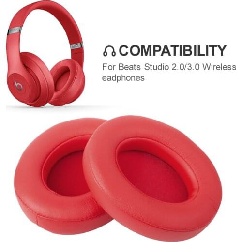 Replacement Soft PU Ear Pads for Beats Cushions Kit Protein Leather Foam Ear Pads wireless Bluetooth earphone Headphone Cover