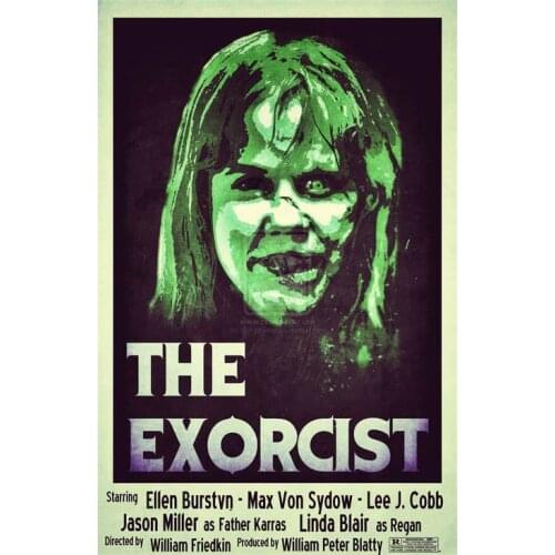 Lot style Choose The Exorcist Movie Art print Silk poster Home Wall Decor