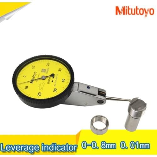 Japan Mitutoyo Leverage Dial Indicator Lever Indicator 0-0.8mm Precision 0.01mm Guaranteed Authenticity