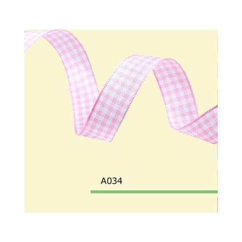 3/16" Inch 0.5cm gingham taffeta ribbon