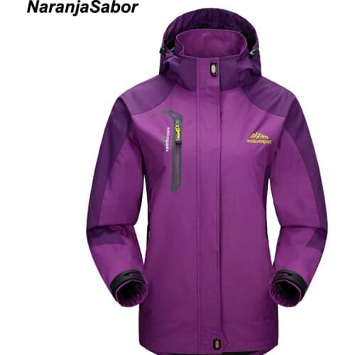 NaranjaSabor 2020 Spring Womens Jackets Waterproof Coats Women Windbreaker Female Casual Coat Women Clothing Sportwear 4XL