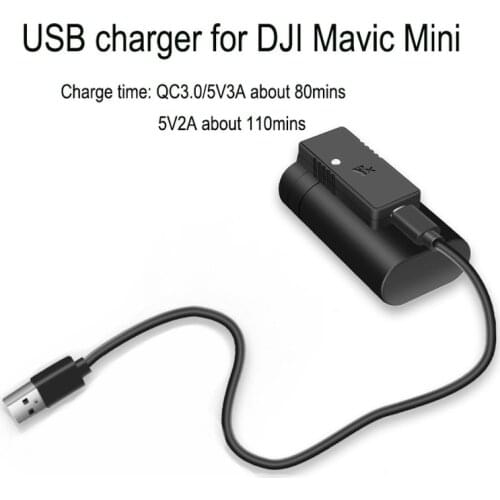 C3.0 Fast Charger Battery USB Charging ,With TYPE C, Cable For DJI Mavic Mini Drone dji mavic mini drone Accessories 5.0V / 3A