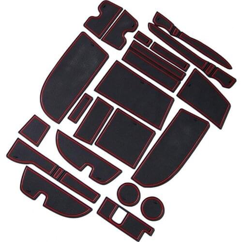 Center Console Door Slot Pad Door Slot Mat Protection Non-slip PVC Center Console Liner Accessories for Honda Harrier 60 Series