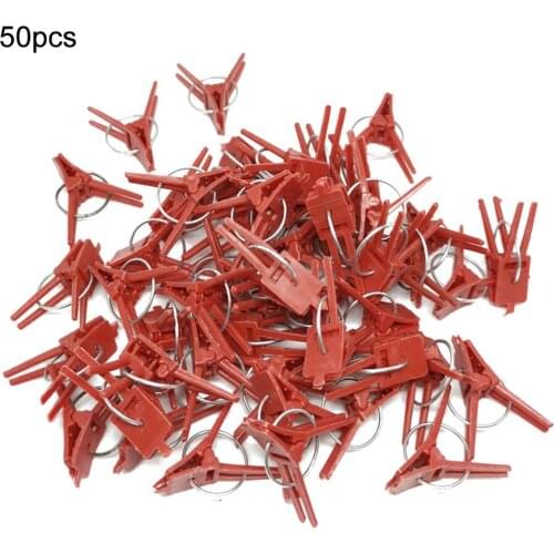 New 50PCS Quality Plants Graft Clips Plastic fixing fastening Fixture clamp Garden Tools for Cucumber Eggplant Watermelon