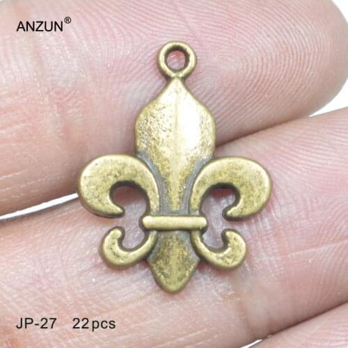 22pcs 17x22mm Antique Bronze Anchor DIY Jewelry Pendant Metal Charms Anchor Pendant JP-27