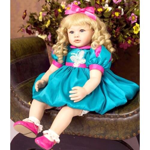 60cm Silicone Reborn Baby Doll Toys 24inch Princess Toddler bebe bebe toddler collectible doll Brinquedos play house toys lol
