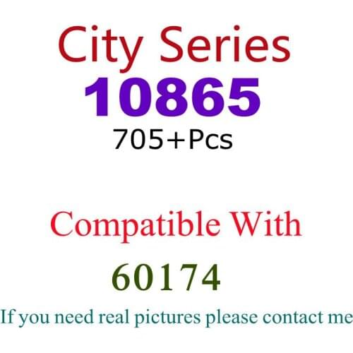 705Pcs 10865 Building Block Toy City Series 60174 Assembled Building Block Childrens Toy Gifts