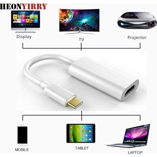 USB Type C to HDMI Adapter, USB 3.1 (USB-C) to HDMI Adapter Male to Female Converter for MacBook2016/Huawei Matebook/Smasung S8