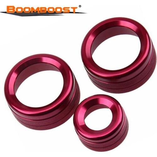 Car-styling Car Air Conditioning Switch Control Knobs Trim Ring Cover Decoration For BMW 1/2/3/4/5/6/7 Series GT X1 X3 X4 X5 X6