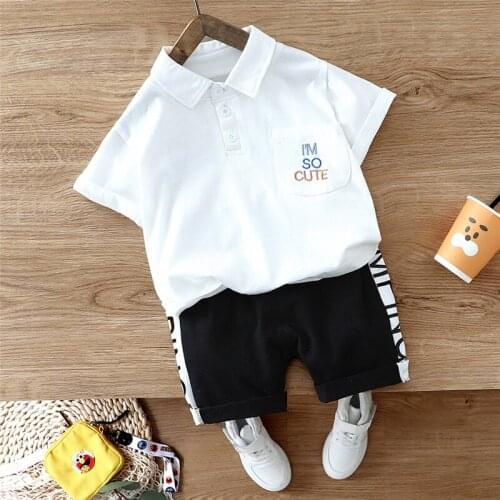 Kids Suits 2021 Summer Baby Boys Clothing Sets Infant Clothes Short Sleeve T Shirt Shorts Children Casual Vacation Costume