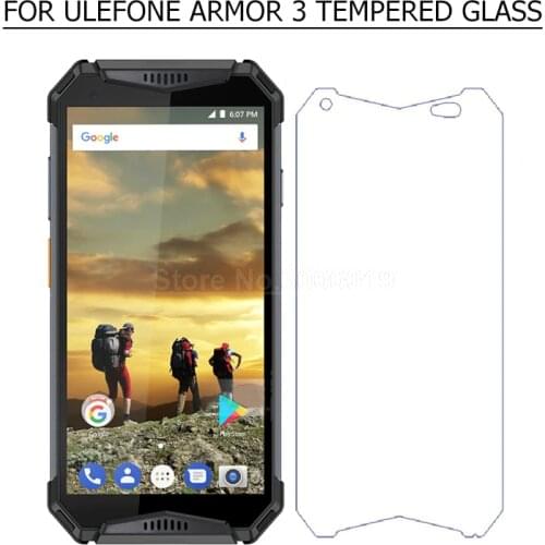 For Ulefone Armor 3 Tempered Glass 5.7 inch Front Glass Screen Protector Film For Ulefone Armor 3T Phone Glass 9H 2.5D