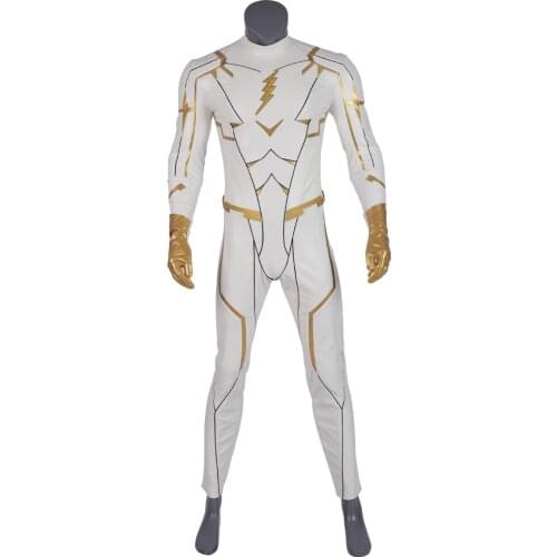 The Flash Season 5 Barry Allen God Speed Cosplay Costume Carnival Halloween for Adult Men Jumpsuits Rompers Suits