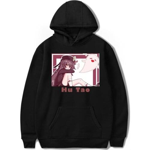 Hu Tao Hoodie Kawaii Fashion Printed Genshin Harajuku Impact Clothing Tops Aesthetic Casual Streetwear Women Unisex Sweatshirt