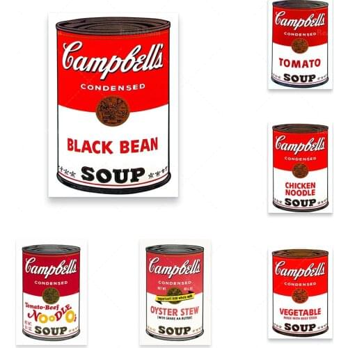 Campbell Soup-Andy Warhol Art Print, Andy Warhol Art Poster, Andy Warhol Wall Art Poster, Art Print
